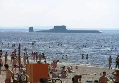 городской пляж Северодвинска