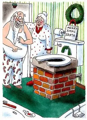 карикатуры на Santa Klausa