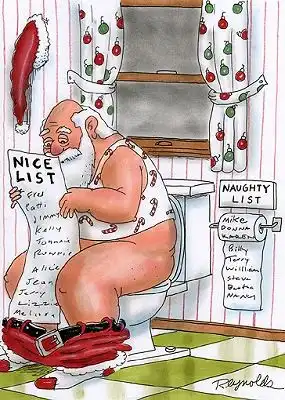 карикатуры на Santa Klausa