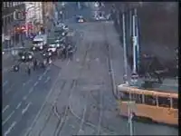 Трамвай сошел с рельс