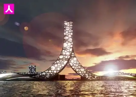 Необычный проект башни в Китае