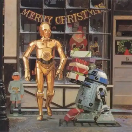 Рождественские открытки от Лукаса в стиле Звездных войн