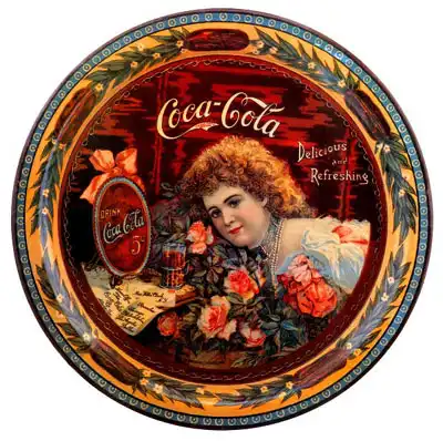 Первые этикетки напитка компании "Coca Cola".