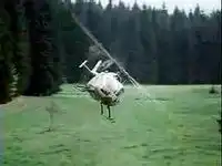 Летные трюки на вертолете