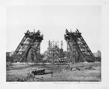 Постройка Эйфелевой башни
