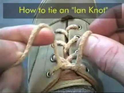 Как быстро завязывать шнурки.