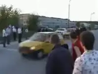 Авария на дрэг гонках в Екатеринбурге