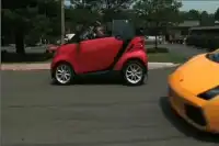 Маленькая машинка против Lamborghini