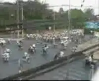 Трафик на улицах Китая