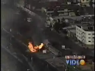 Взрыв на железной дороге в Мексике.