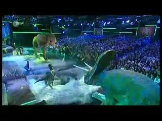 Шоу с динозаврами на немецком ТВ