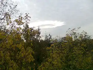 Странное облако над Москвой.