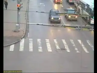 Пешеход-счастливчик!