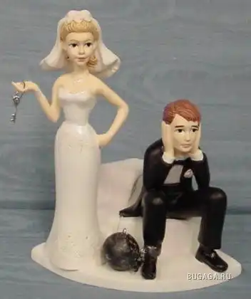 Смешные фигурки на свадебный торт
