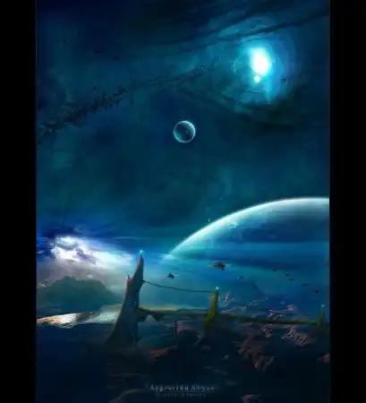 Фантастические рисунки космоса