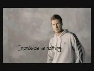 Adidas. Impossible is Nothing. David Beckham