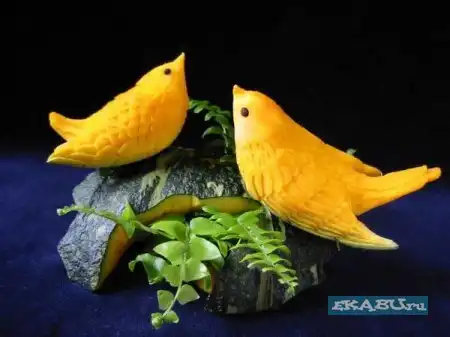 Резьба по фруктам и овощам.