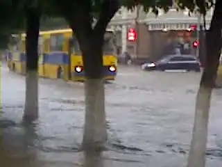 Потоп в центре Рязани (17.07.09)