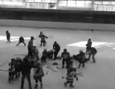 9-летние российские хоккеисты устроили массовое побоище