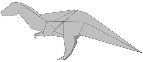 Оригами «Динозавр»
