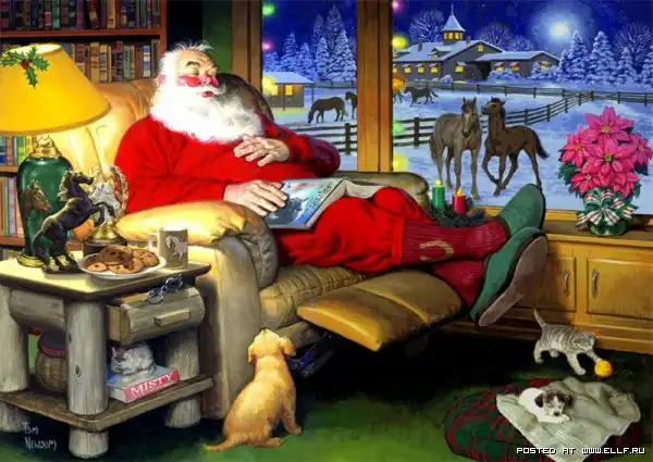 Праздничный Санта-Клаус от Тома Ньюсома