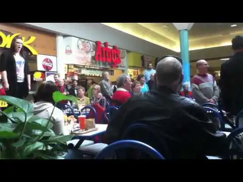 Christmas Food Court Flash Mob, Hallelujah Chorus - Must See!
