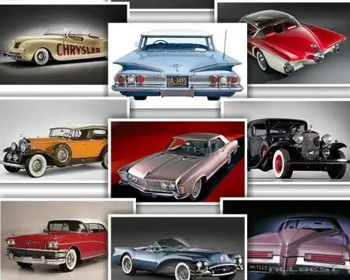 Класические Американские автомобили: Buick, Cadillac, Chrysler.