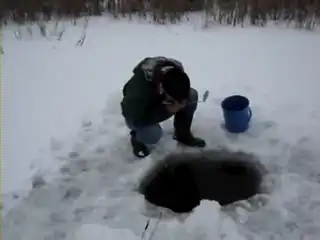 Зимняя рыбалка без удочки