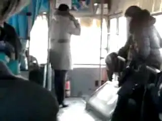Новая технология в автобусе
