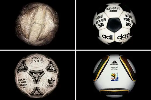 Мячи всех Чемпионатов мира по футболу с 1930 по 2010