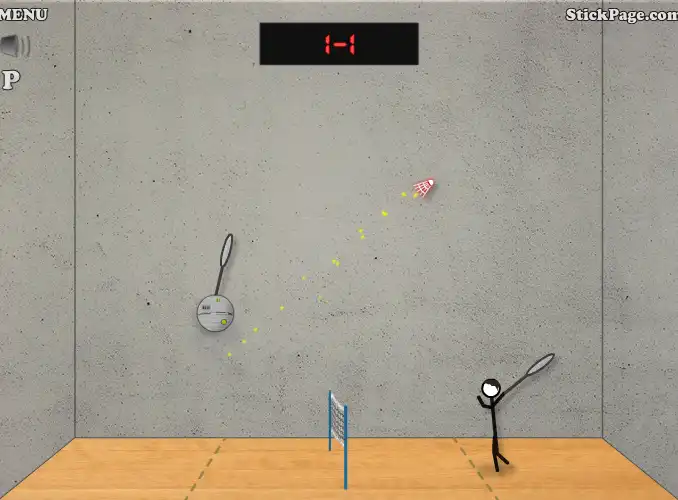 Stick Figure Badminton