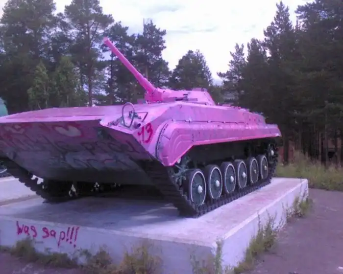 Розовый БМП в Братске