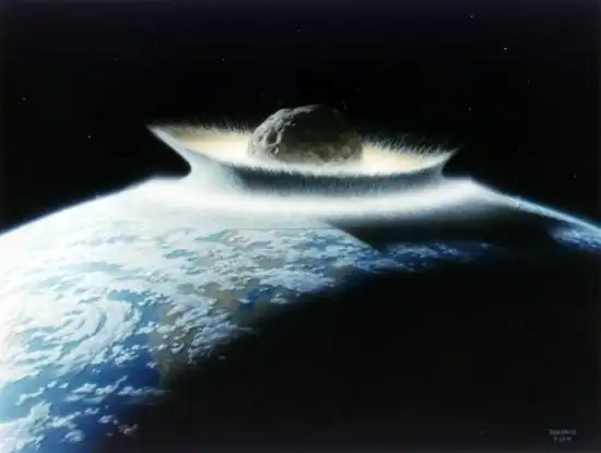 Подробная видео-симуляция падения на Землю астероида