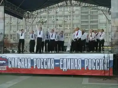 Предвыборная агитация в Хабаровске.