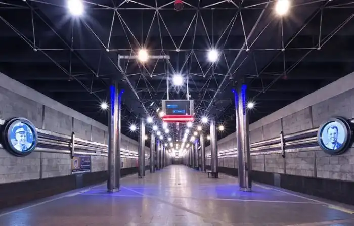 Космическая станция метро в Новосибирске - ко Дню космонавтики