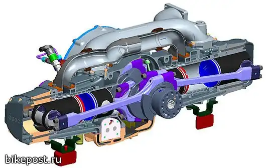 EcoMotors и Navistar разработают турбодизельную версию двигателя OPOC (ПППП)