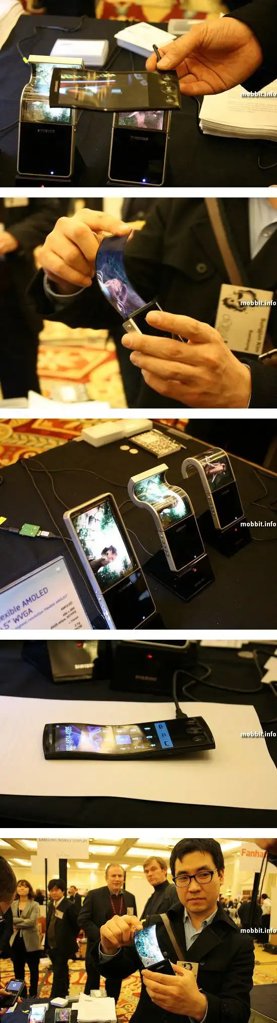 Samsung работает над гибкими цилиндрическими AMOLED-дисплеями