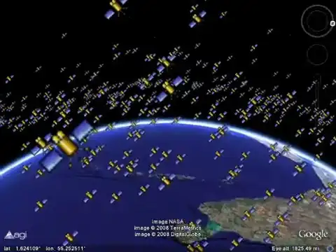 Real-time Satellites in Google Earth