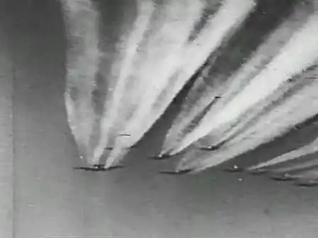 Воздушные бои Второй Мировой(черно-белая плёнка)