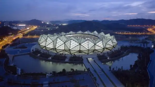 Universiade Sports Center in Shenzhen – кристаллообразный спортивный комплекс в Китае
