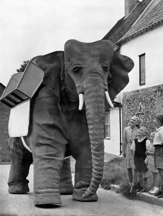 Уникальный робот-слон 50х годов