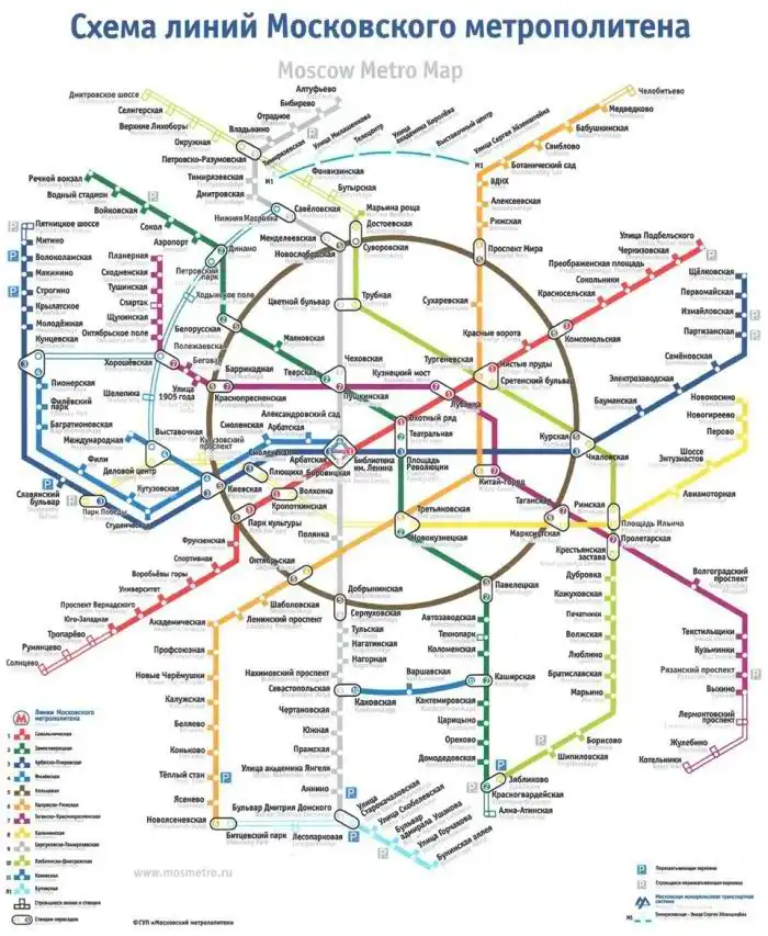 Неточности и ошибки в схеме московского метро