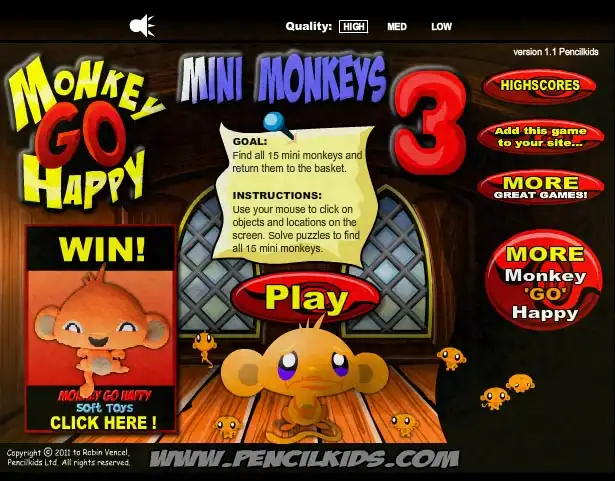 Monkey Go Happy: Mini Monkeys 3