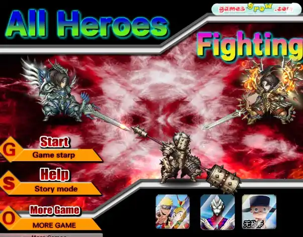 All Heroes Fighting