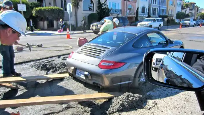 Парковка Porsche 911 в Сан-Франциско
