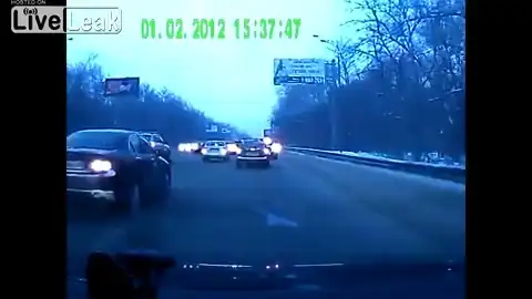 Авария на российском шоссе