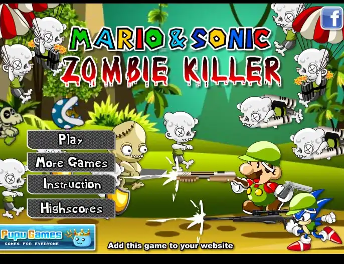 Mario And Sonic Zombie Killer