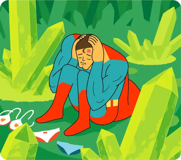 Супергерои в депрессии (12 картинок)