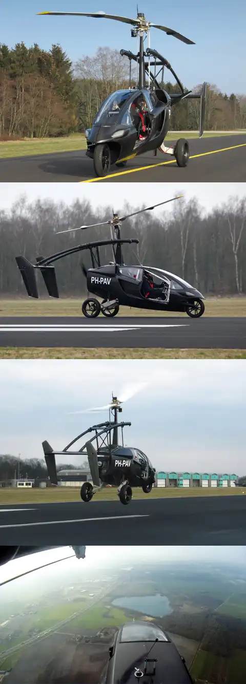 Голландский летающий автомобиль совершил первый вылет