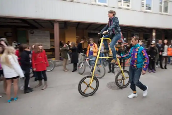 Выставка необычных велосипедов в Санкт-Петербурге